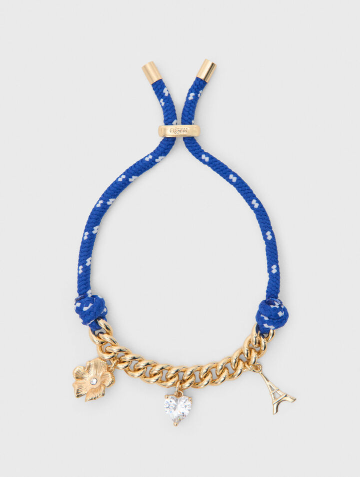 Bracciale catena con cordino marino