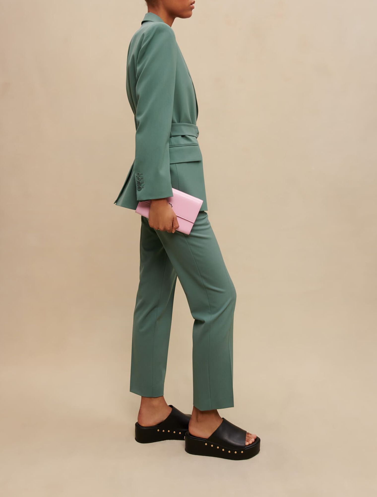 Giacca da tailleur con cintura a catena