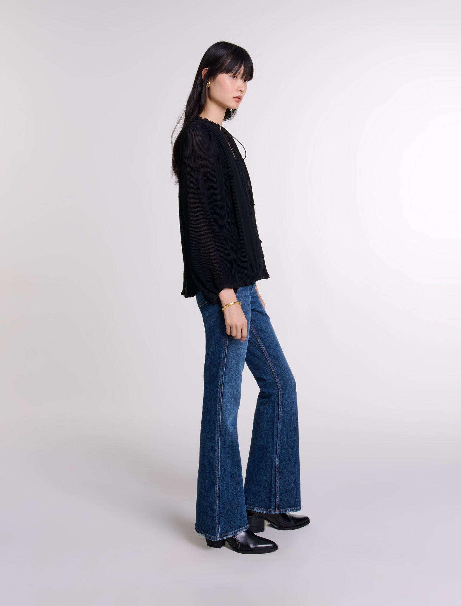 Camicia plissettata