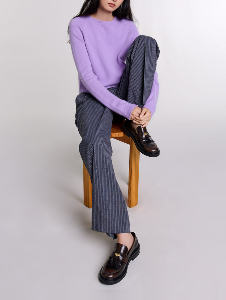 Pantaloni da tailleur glitterati