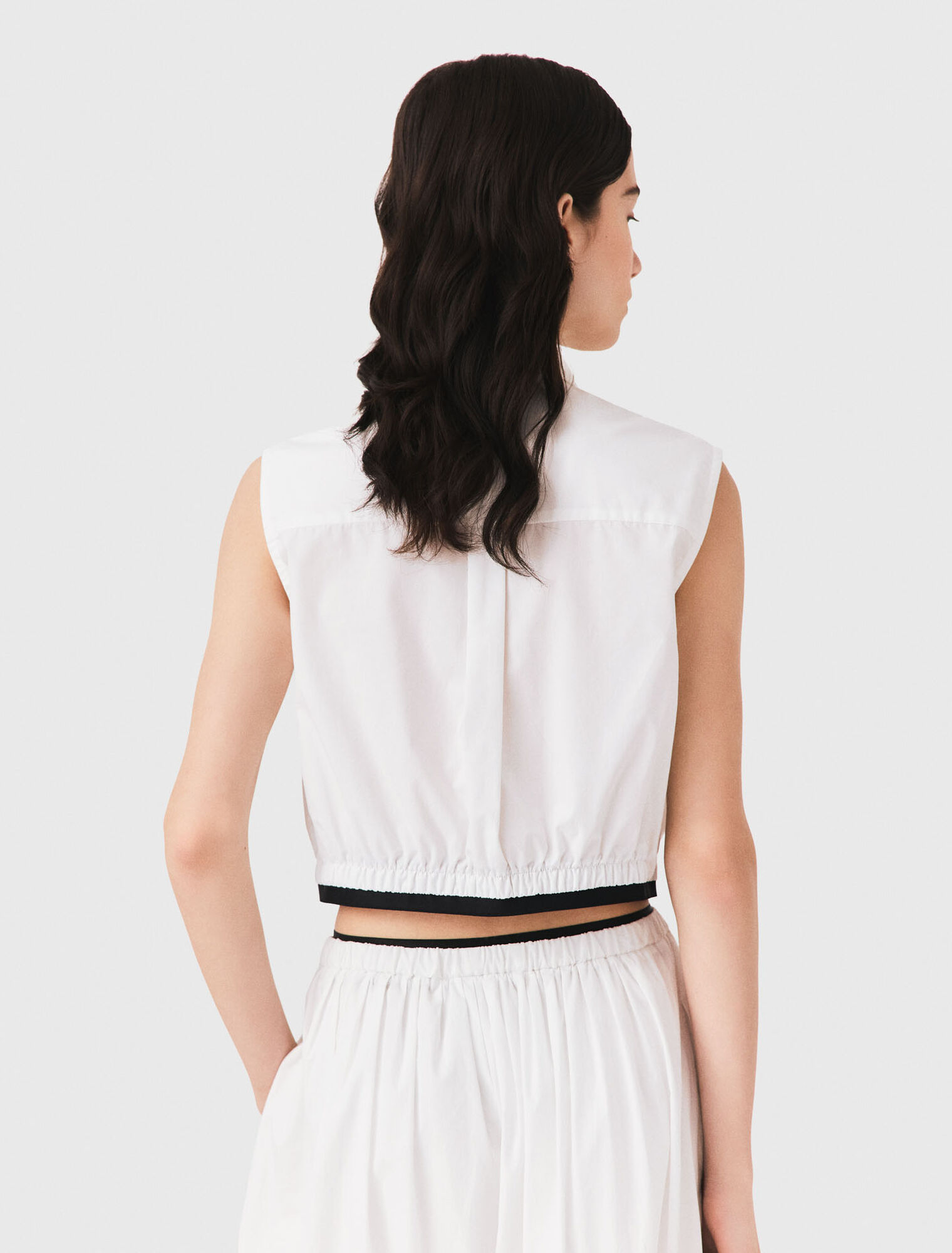 Camicia corta senza maniche