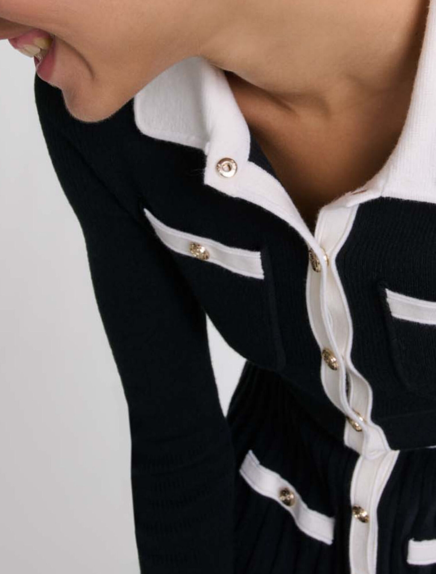 Abito corto in maglia