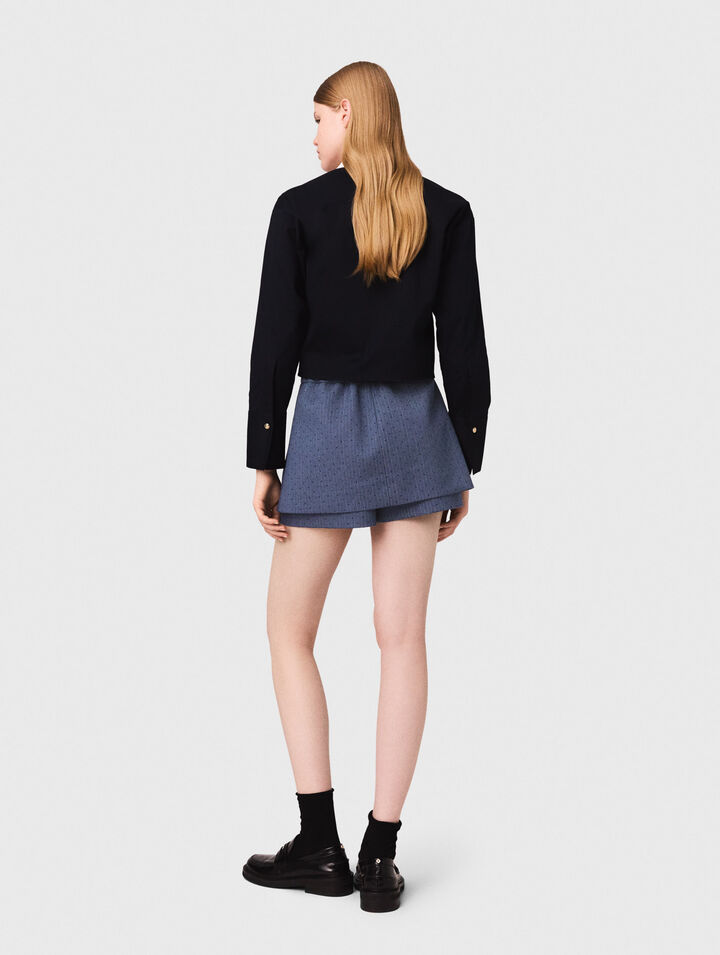 Shorts con strass