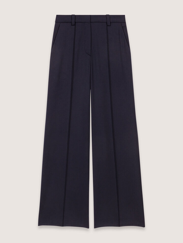 Pantaloni da tailleur con piega