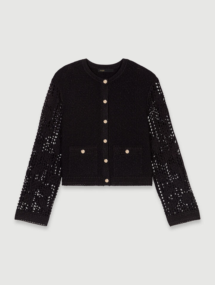Cardigan all'uncinetto 