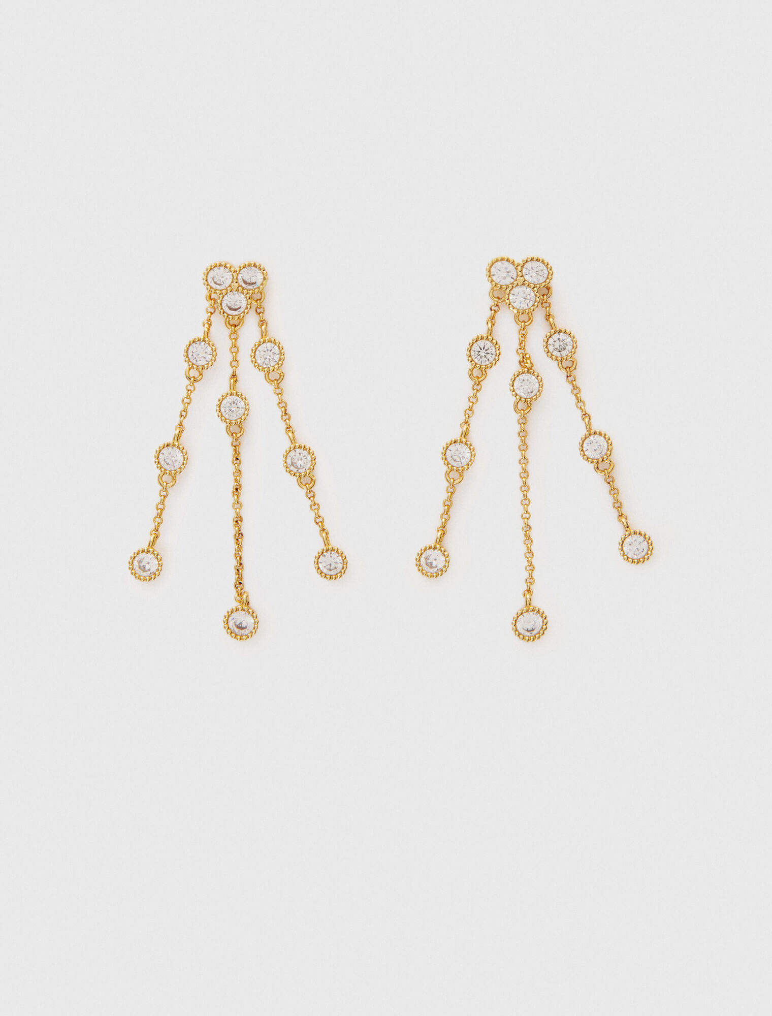 Orecchini in ottone riciclato dorato