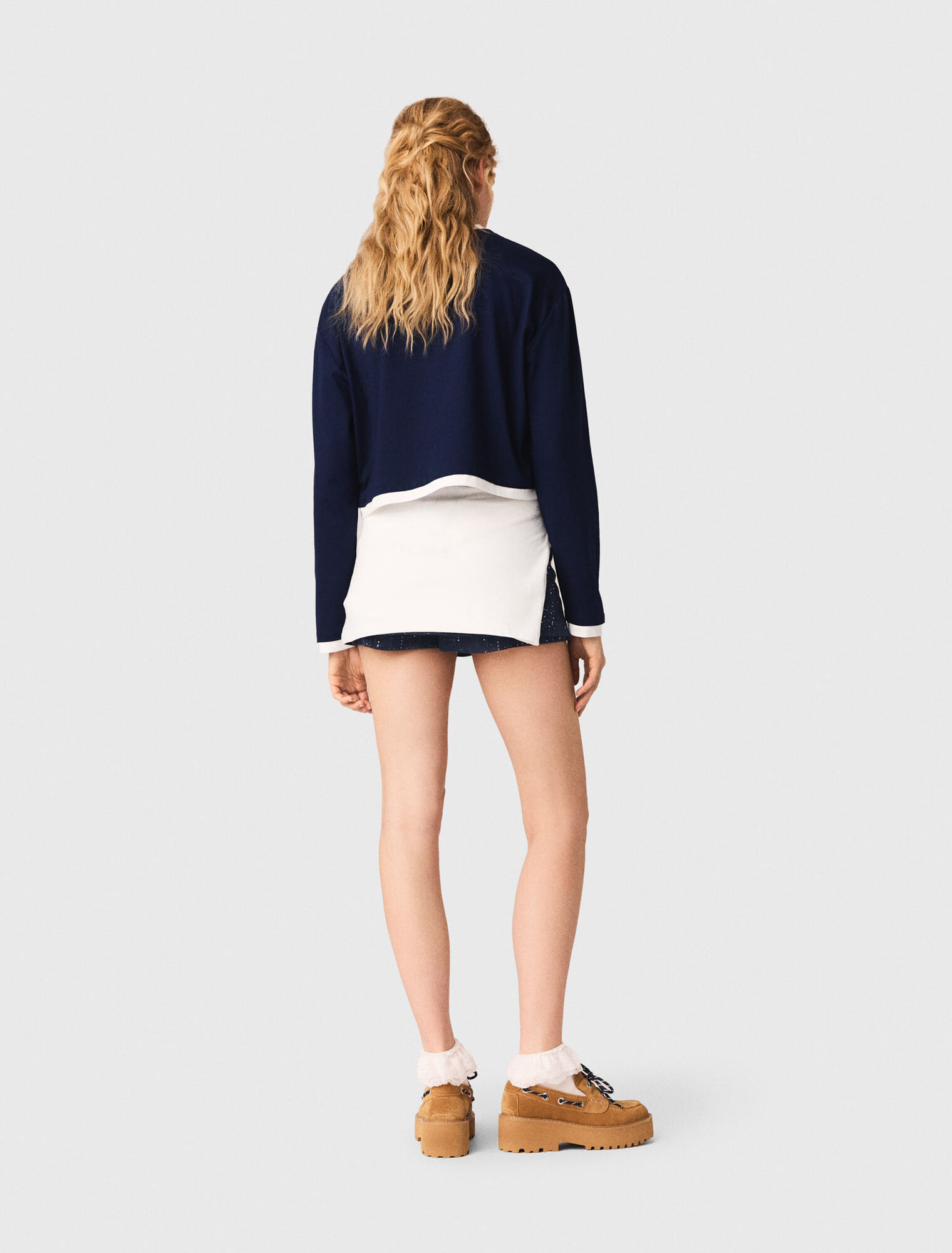 T-shirt effetto sovrapposto