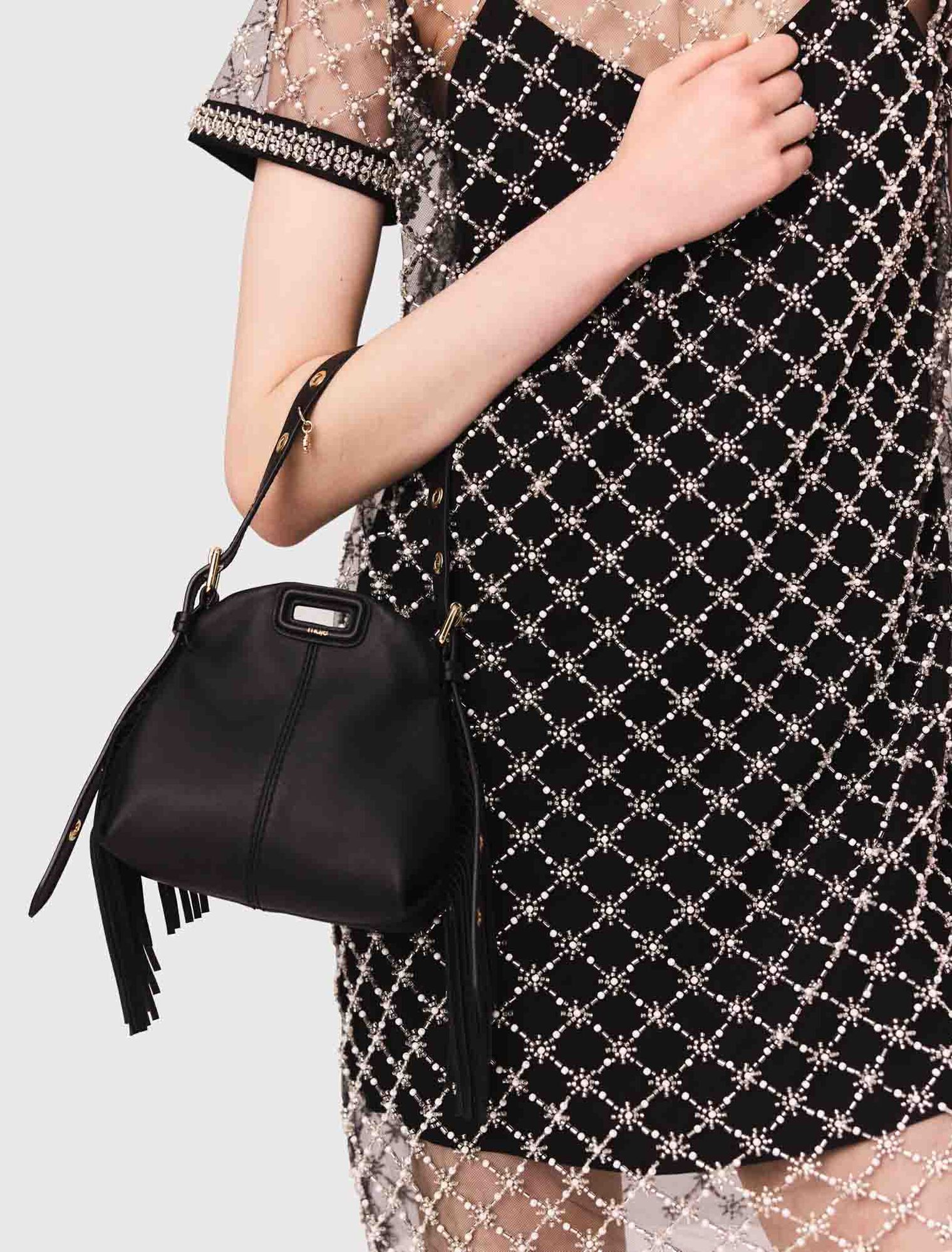 Abito corto in tulle ricamato