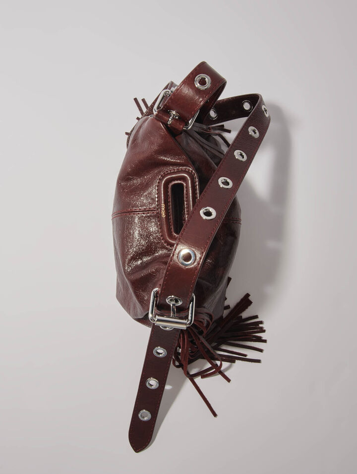 Mini-bag Miss M in pelle craquelé