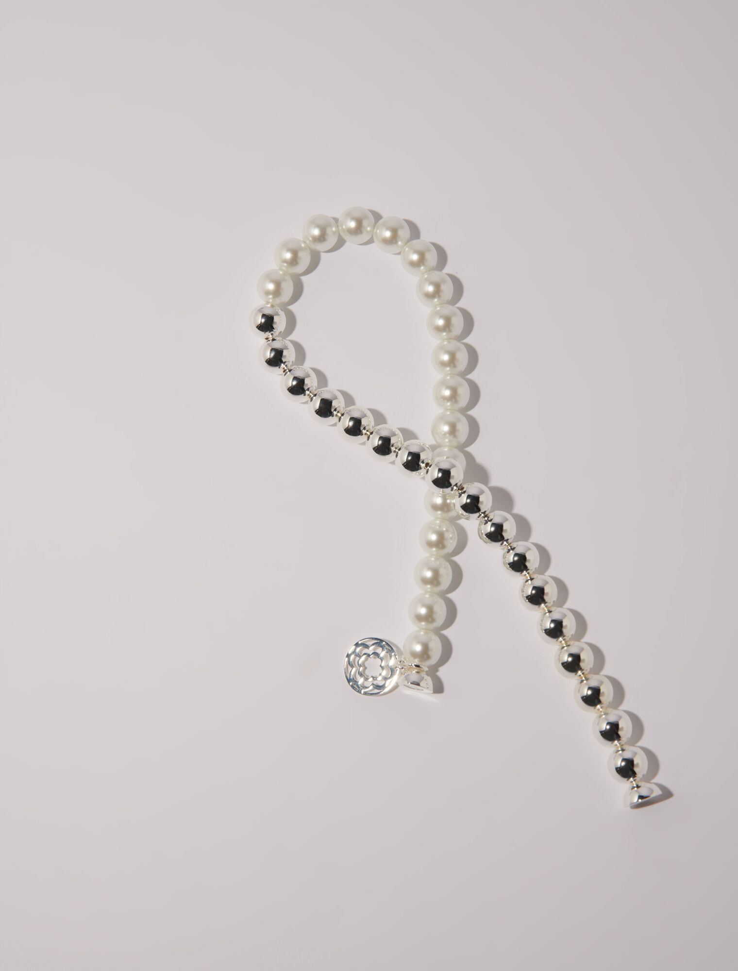 Collana girocollo con mix di perle