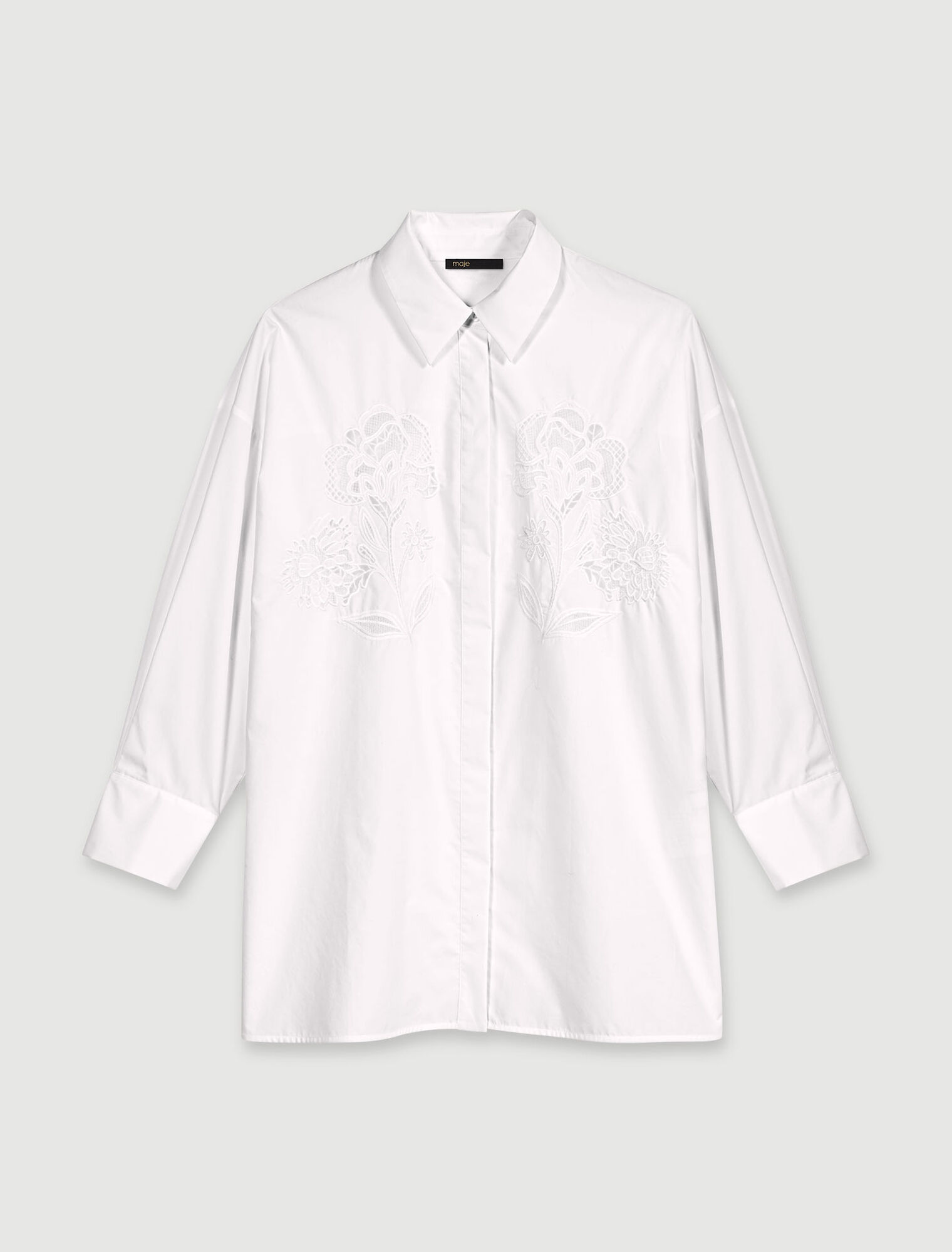 Camicia in popeline e crochet