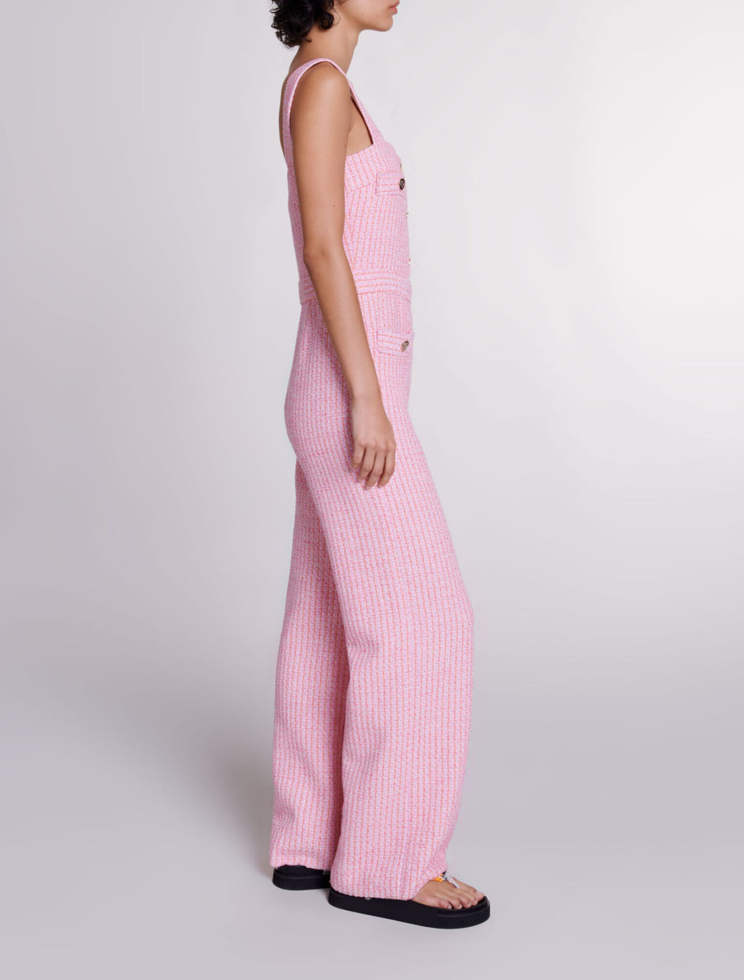 Salopette in tweed