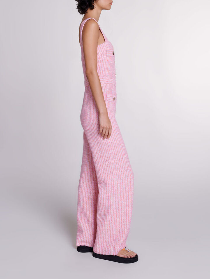 Salopette in tweed