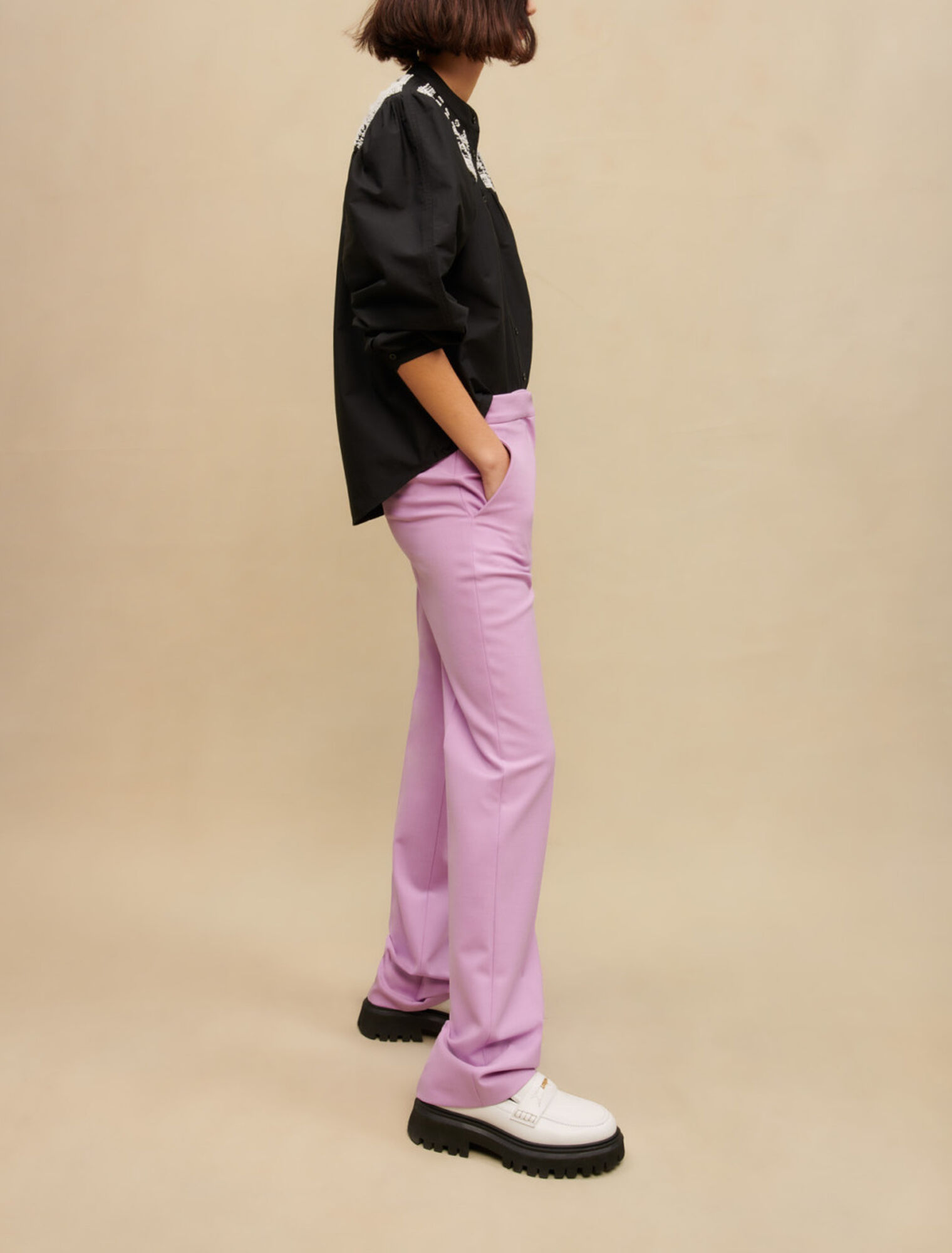 Camicia con dettagli ricamati