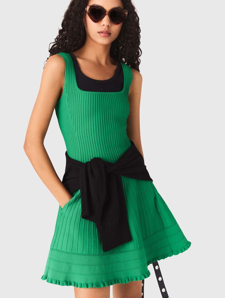 Abito svasato in maglia