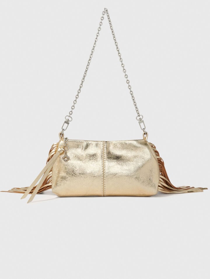 Pochette Miss M pouch pelle metallo