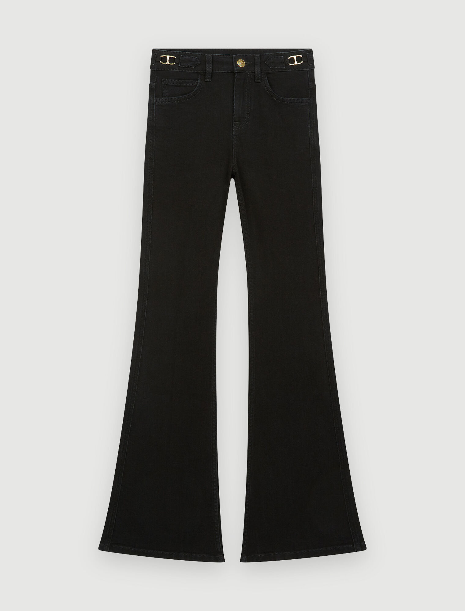 Jeans svasati con borchie