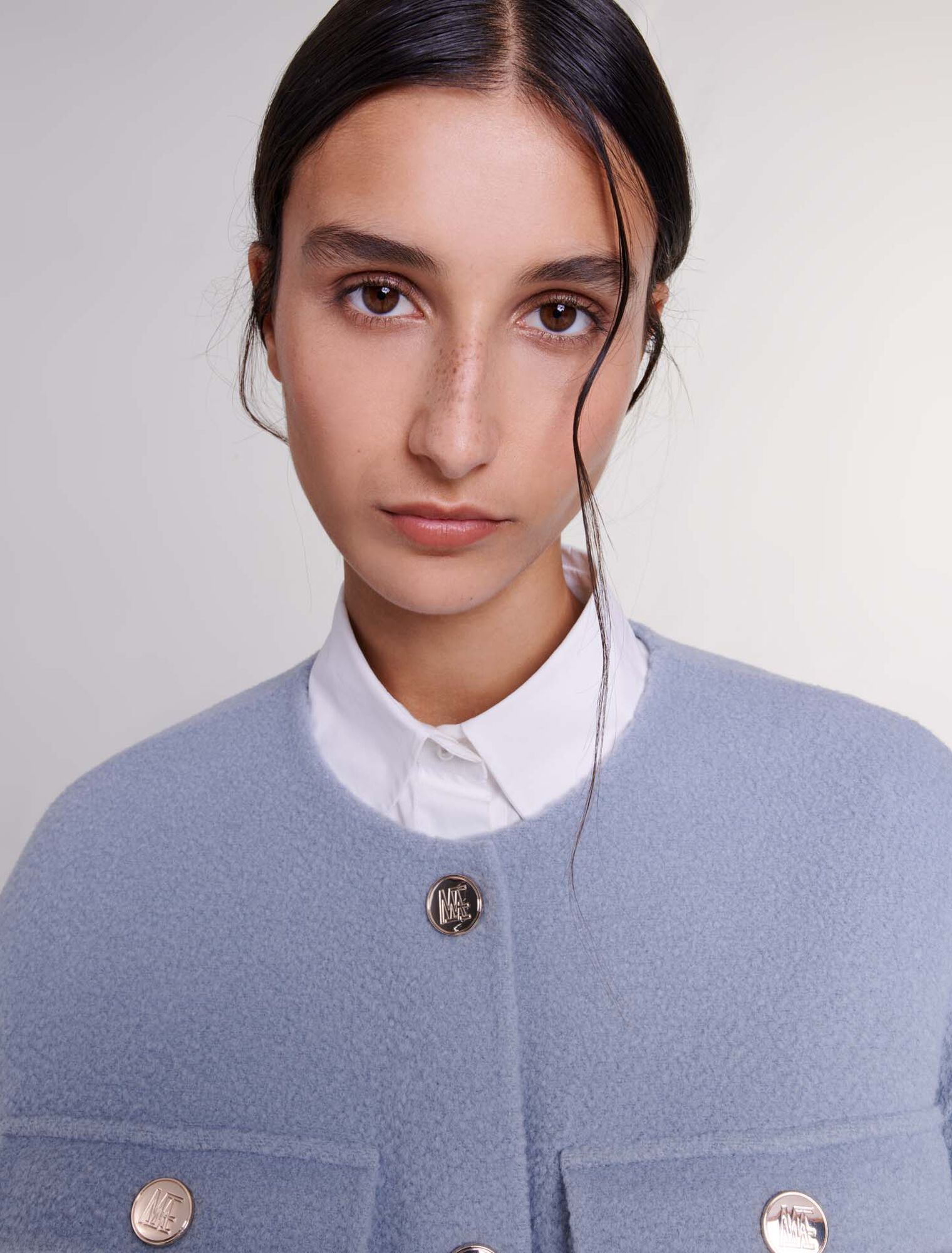 Cappotto corto con cintura