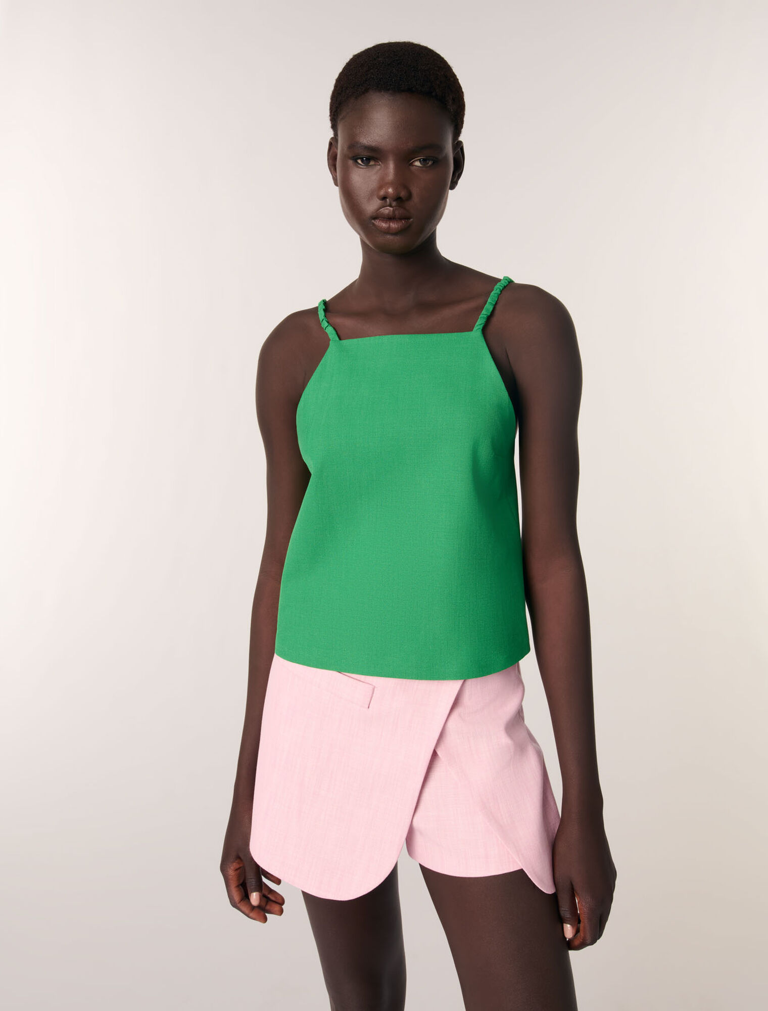 Shorts da tailleur trompe l'œil