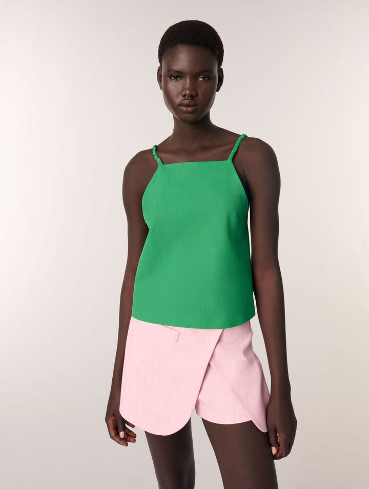 Shorts da tailleur trompe l'œil