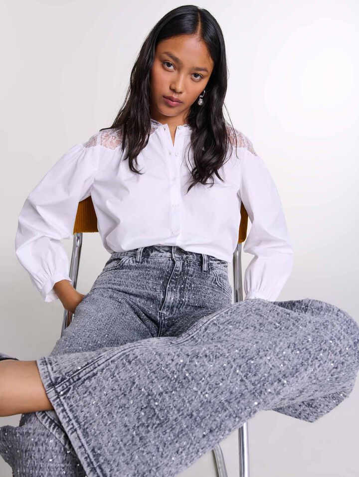 Jeans decorati con strass