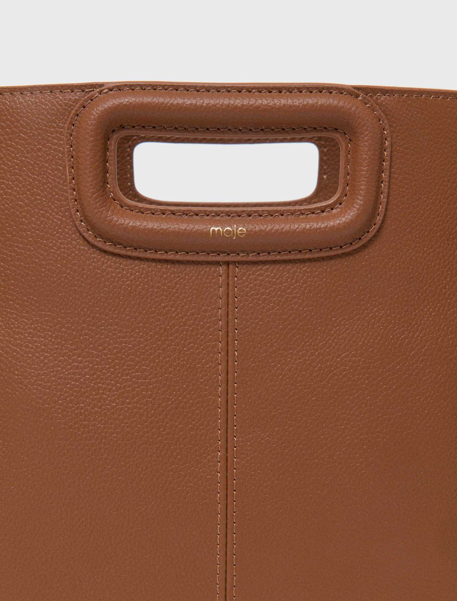 Borsa M in pelle granulata