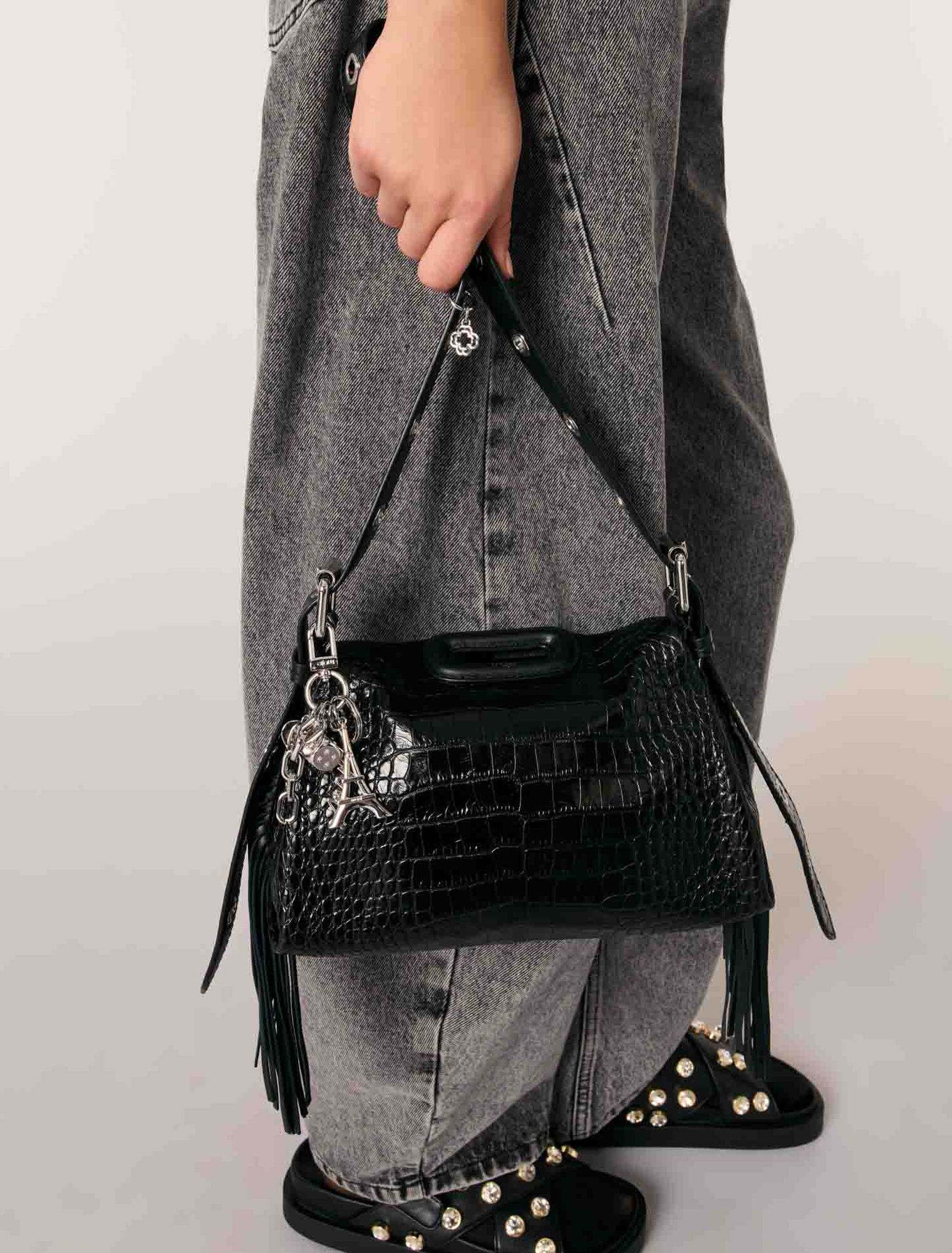 Borsa Miss M Mini in pelle goffrata