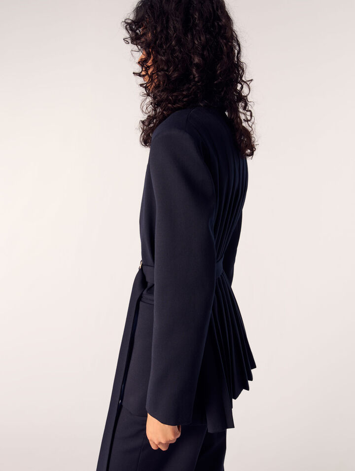 Giacca tailleur retro plissettato