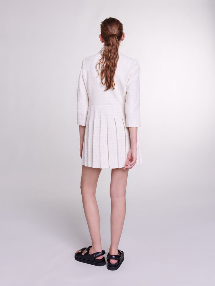 Abito corto con bottoni