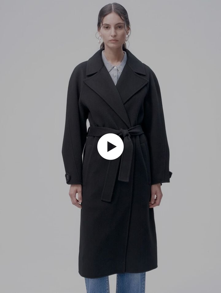 Cappotto double face medio lungo