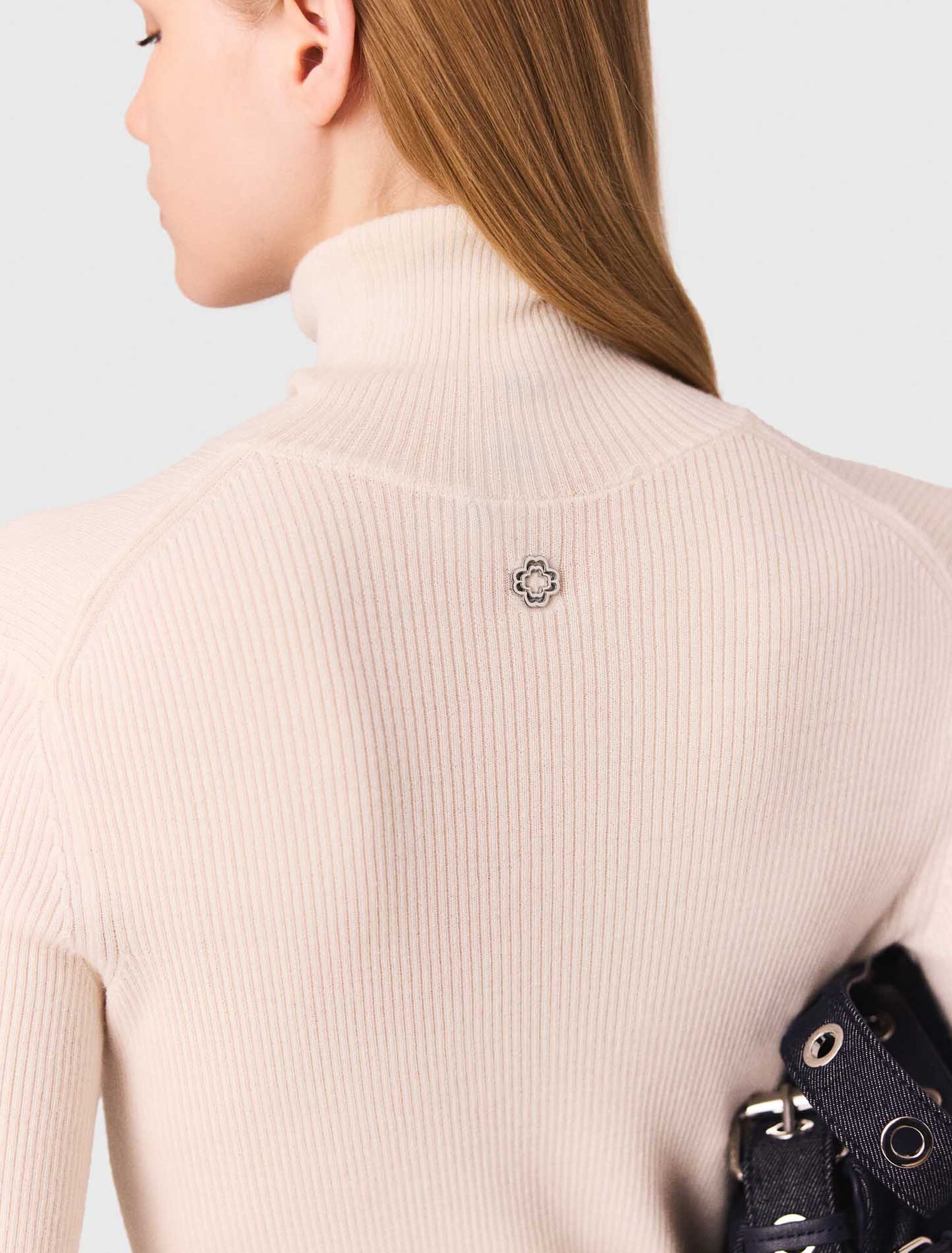 Maglione in lana e seta