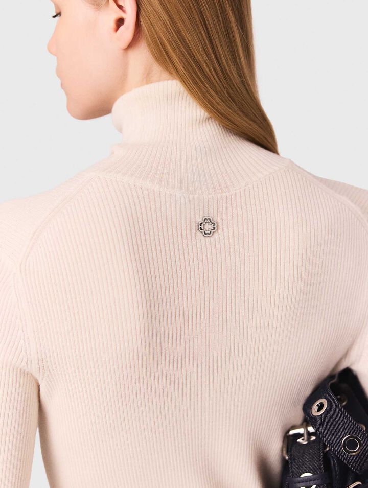 Maglione in lana e seta