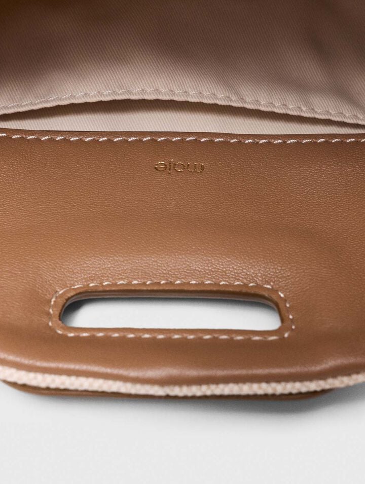 Borsa Miss M mini in tela e pelle