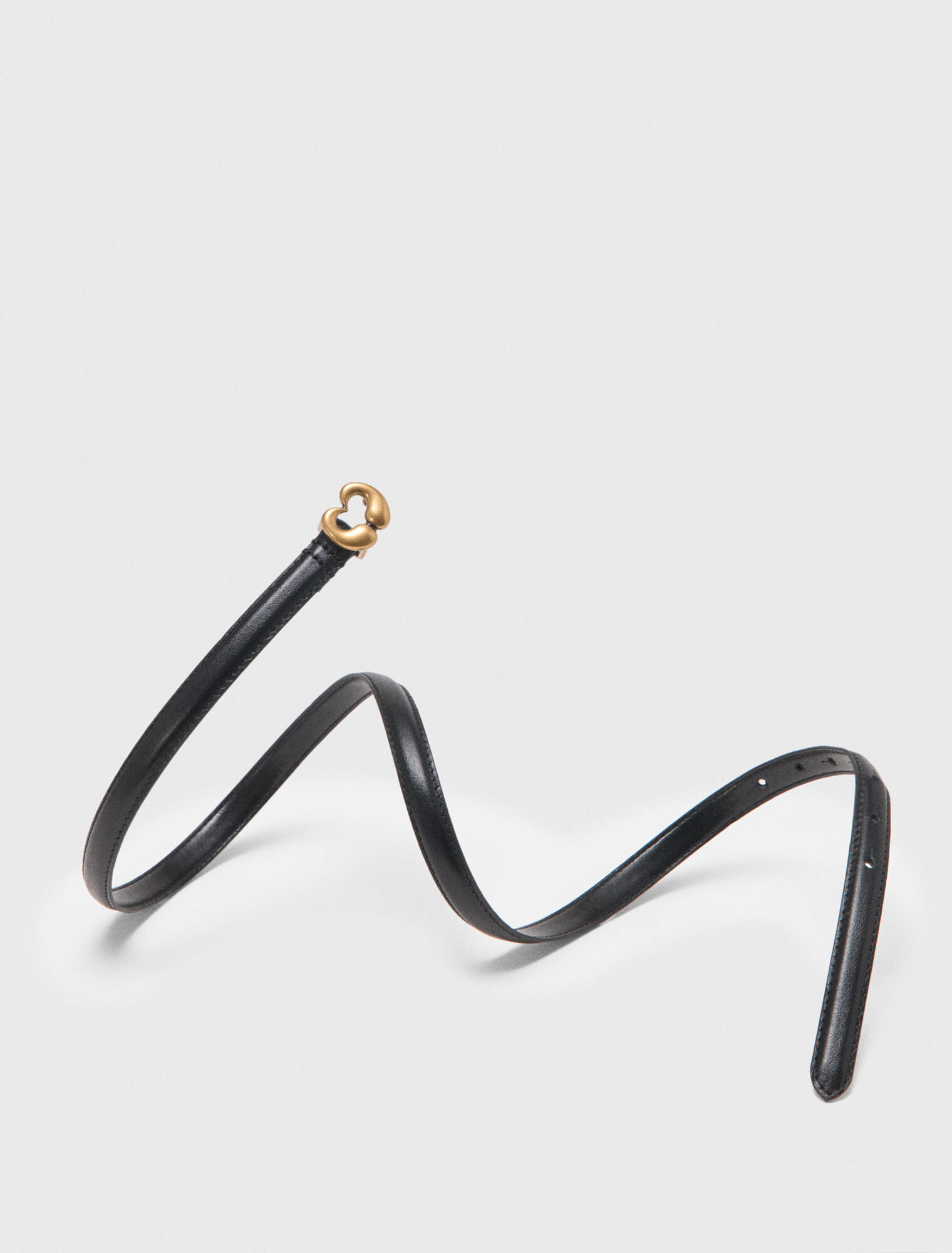 Cintura sottile in pelle