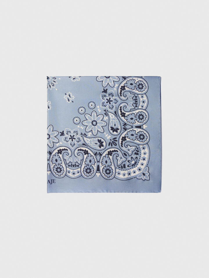 Foulard con stampa a bandana