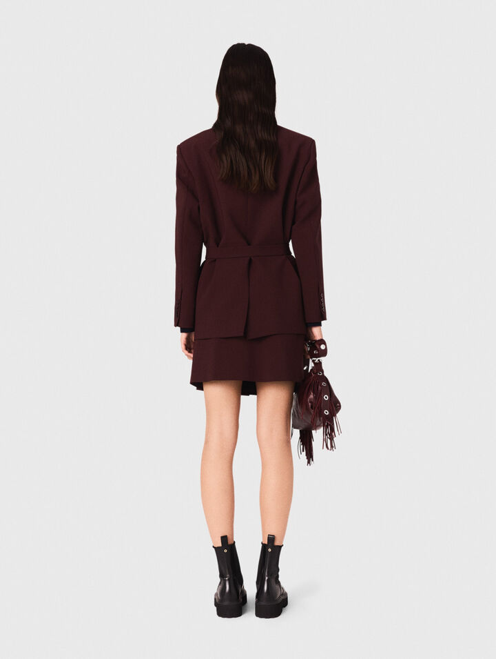 Giacca da tailleur con cintura