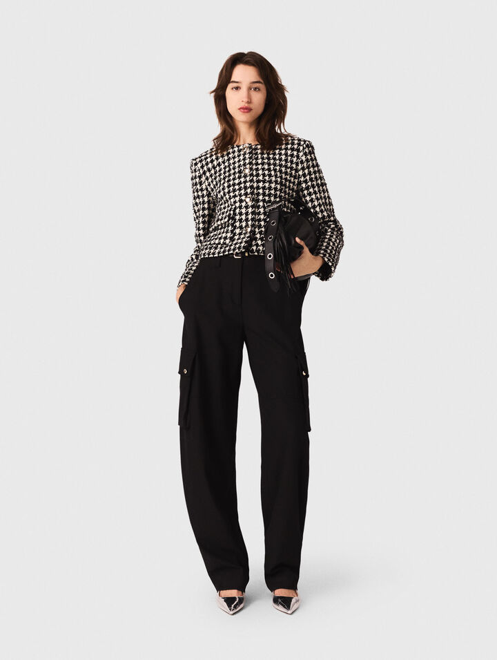 Giacca corta in tweed