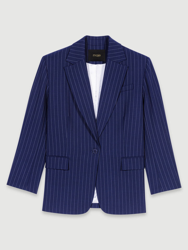 Giacca da tailleur a righe