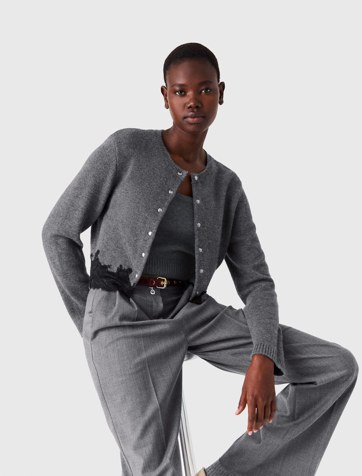 Twinset con finiture in pizzo