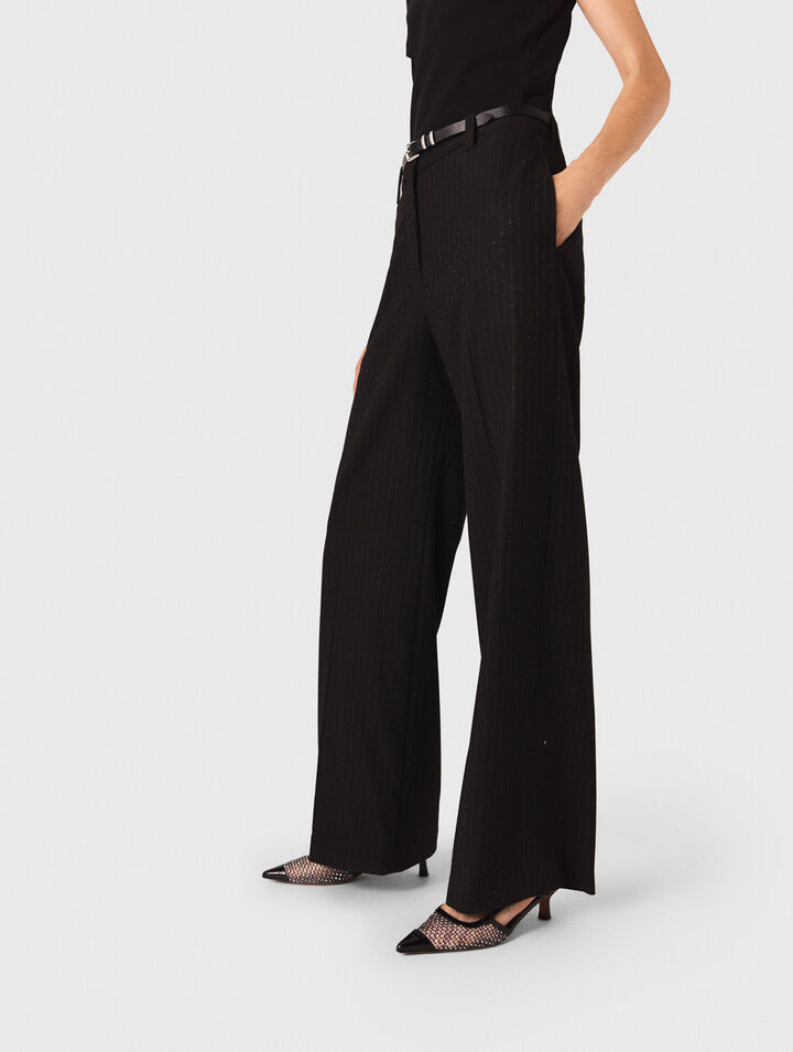 Décolleté in mesh con strass