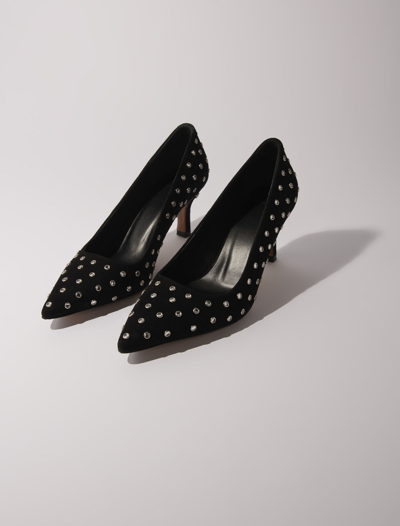 Décolleté a punta in strass
