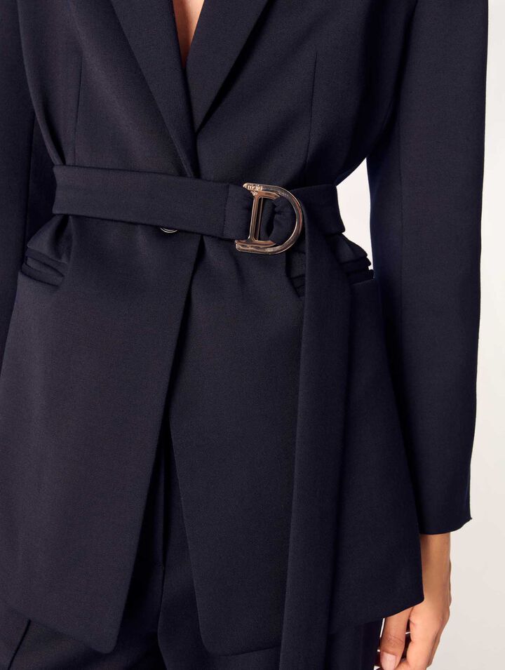 Giacca tailleur retro plissettato