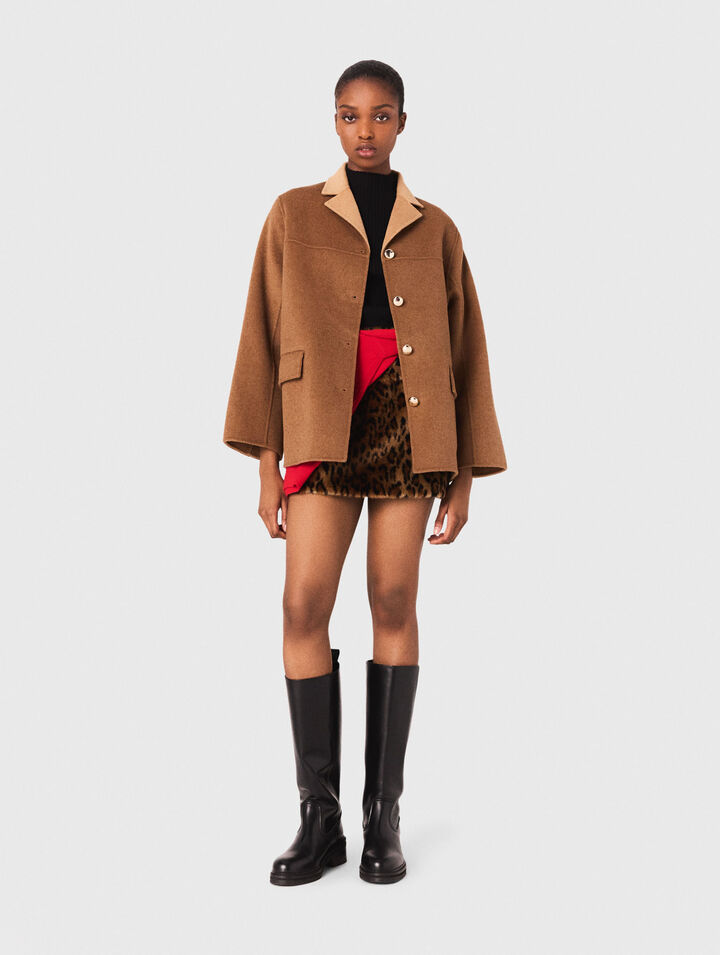 Cappotto double face medio lungo