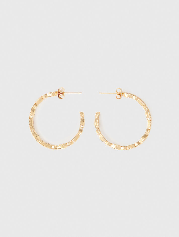 Orecchini creoli con strass