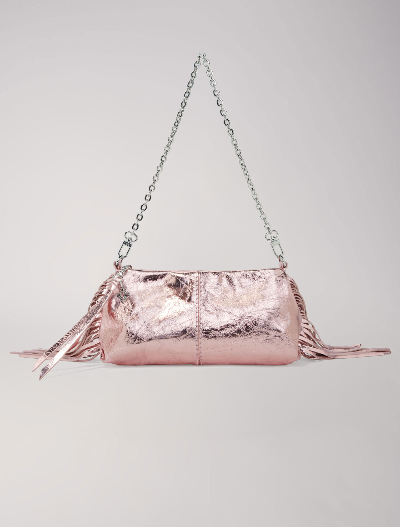 Pochette Miss M pouch pelle metallo