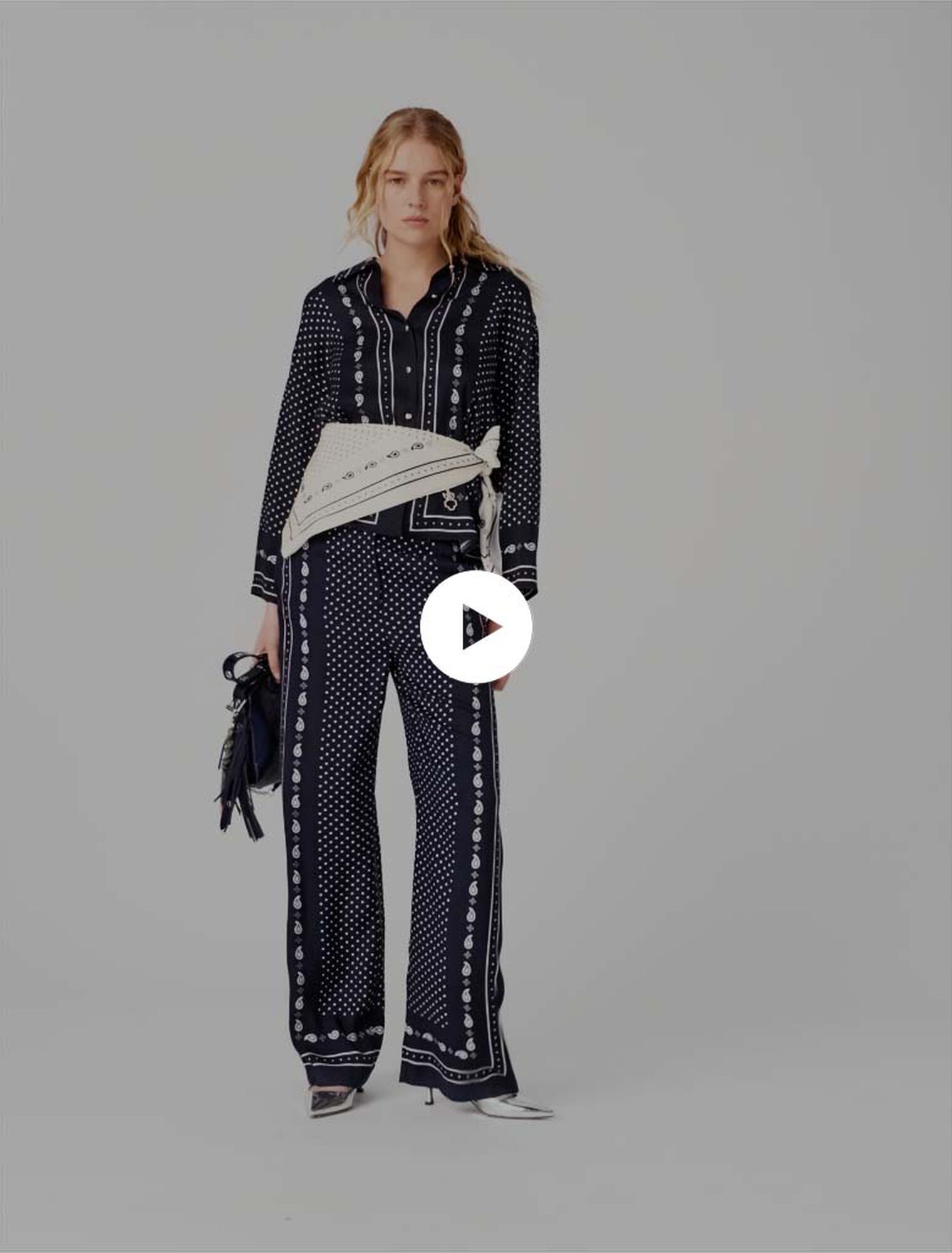 Pantaloni fluidi stampati