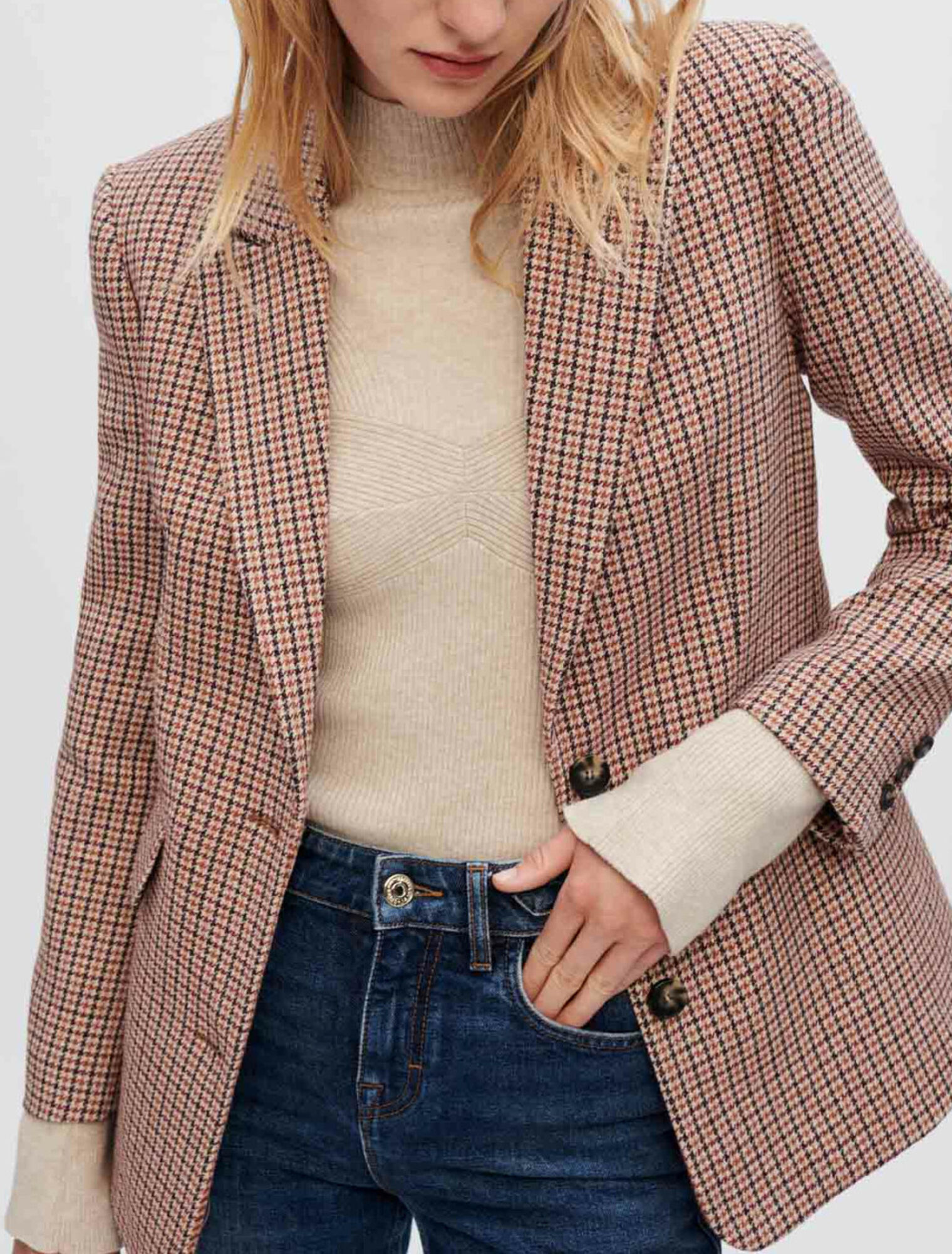 Giacca da tailleur pied-de-poule