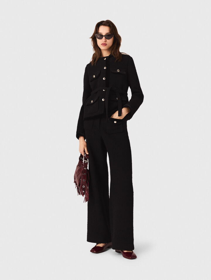 Giacca lunga in tweed