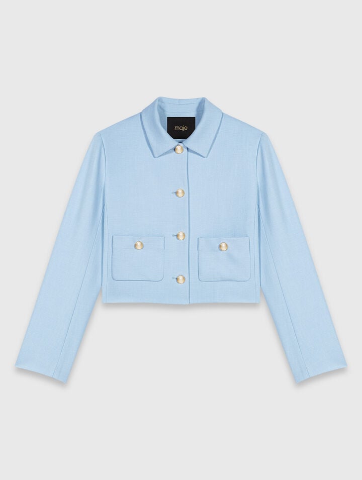 Giacca corta monopetto