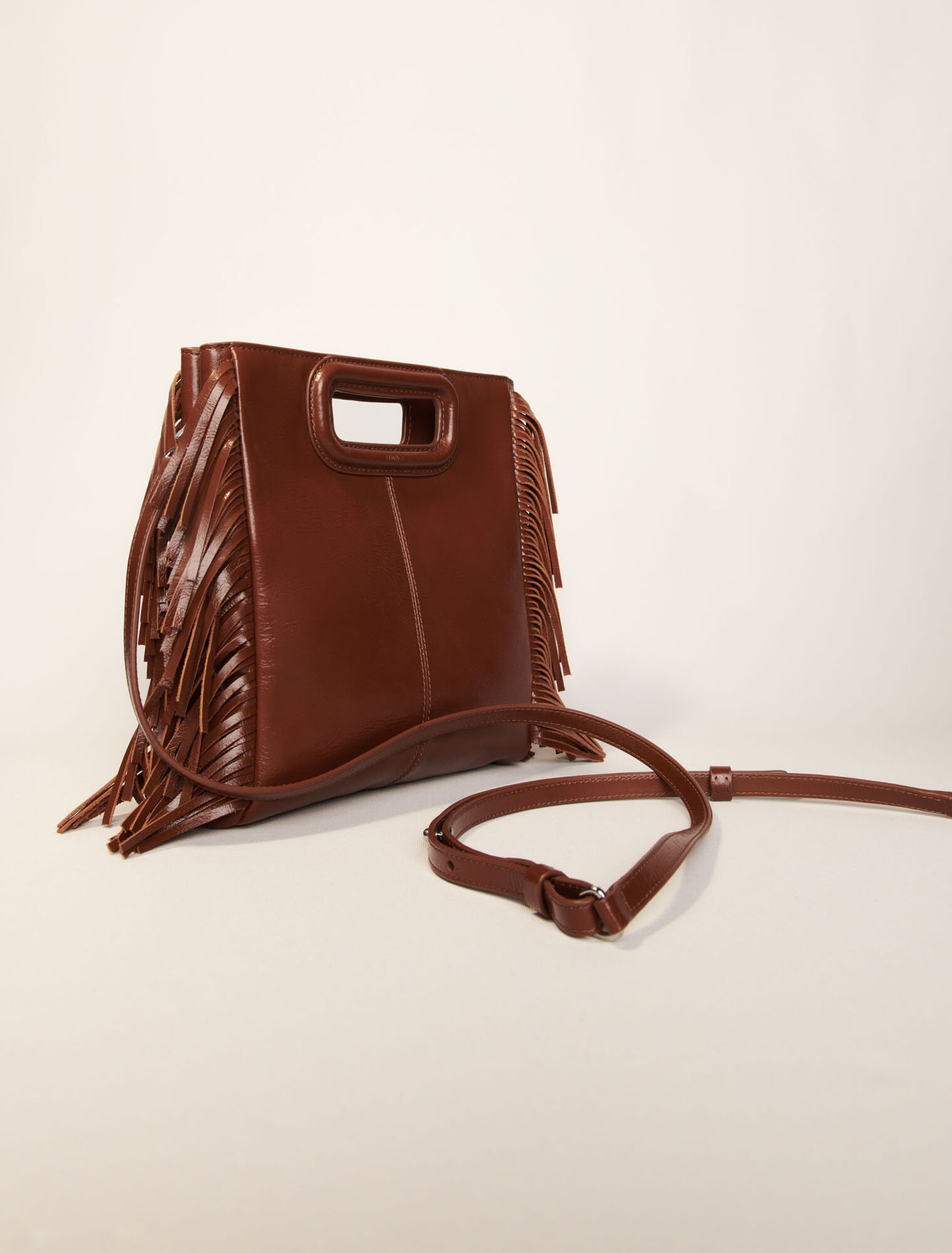 Borsa M in pelle craquelé